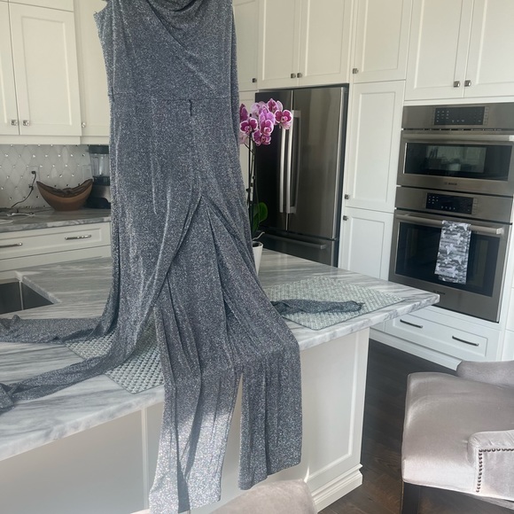 ALGO Holiday wear a shimmering shining vintage jumpsuit size 12 it’s fabulous💎 - Picture 8 of 16